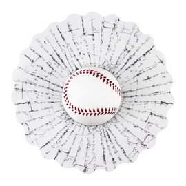 3D Prank Tricky Broken Glass Sticker Car Window Ball Hits Self Adhesive Funny Car Stickers (Baseball)