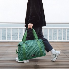 TINYAT Foldable Travel Duffle Bag Expandable Personal Item Travel Bag 32L Gym Bag for Women Weekender Carry On Overnight Tote