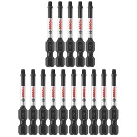 BOSCH ITSQ2215 15 Pc. Impact Tough 2 In. Square #2 Power Bits