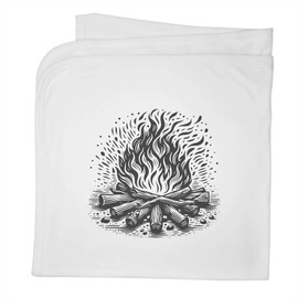 Azeeda 'Camp Fire' Cotton Baby Blanket/Shawl (BY00034002)