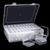 HXSEMAYIG 31PC Bead Organizer Box, Small Plastic Cases, Mini Clear