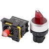 mxuteuk Red LED Light Voltage 110V 22mm 1 NO 2