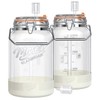 Upgrade 1 Gallon Fermentation Jars with Airlocks - Wide Mouth