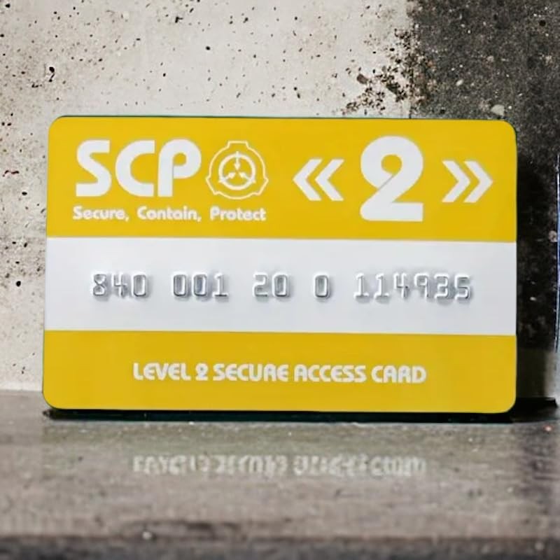 SCP Foundation, Hard Card, SCP Foundation Certification Card, Card Key