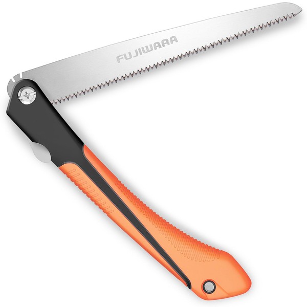 Fujiwara Folding Saw,10inch Rugged Blade Hand Pruning Saw with SK4