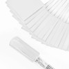 Zozen 50Pack White Marking Flags, Writable | 15x4x5 Inch, Yard