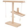 Outdoor Indoor Handmade Wooden Board Toss Games for Kids Adults