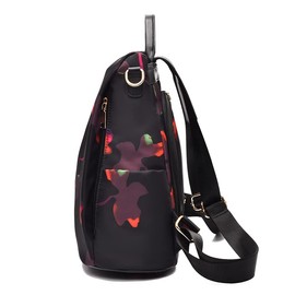 shepretty Women's Anti-Theft Backpack Shoulder Bag School Bag, 3 Butterfly Black, Bag