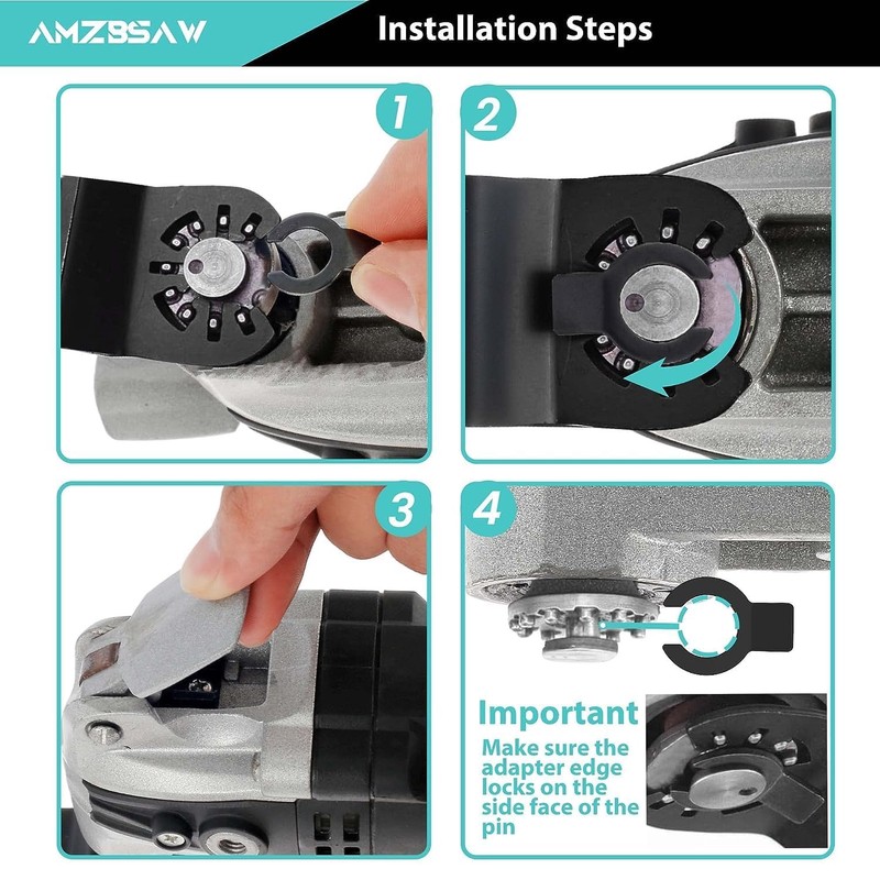 AMZBSAW 100 PCS Blades, Titanium and High Carbon Steel Saw