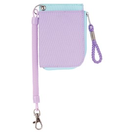 Raymei Fujii GLP1193V Pass Case, Coil Cord & Coin Purse, Violet