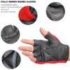 PRIME SPORTS Leather Padded Mesh Fingerless Weight Lifting Exercise Gym
