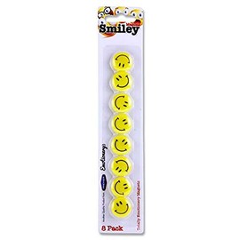 Premier Stationery Emotionery 20mm Round Magnets - Smiley. Pack of 8