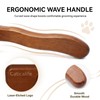 Natural Wood Cat Slicker Brush for Long & Short Haired