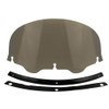 10.5inch Smoke Windshield + Gloss Black Windshield Trim Windscreen Compatible