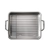 Tramontina Rectangular Roasting Pan with Basting Grill Stainless Steel 13.5-Inch,