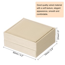 sourcing map Leather Necklace Pendant Box Necklace Box for Jewelry Gifts, Vintage Pendant Storage Display Case Gift Boxes for Weddings Proposals Engagement Anniversaries Gifts, Gold