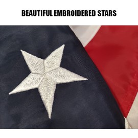 REIDFERR American Flag 2x3 Outdoor - Heavy Duty US American flags for outside 2x3 Ft with Embroidered Stars Sewn Stripes USA Flags Long Lasting with 2 Brass Grommets
