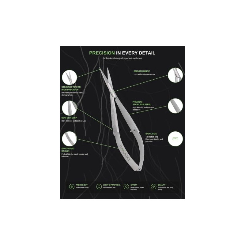 Stainless Steel Spring Scissors - Fine Tip Micro Iris Snips