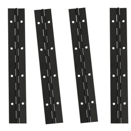 XHMAXE 4Pack 8Inch Piano Hinges,Black Hinges,Stainless Steel 304 Continuous Folding Hinges for Doors,Cabinets,Box,8/12/16/20IN Different Size