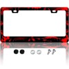 KDQEP Blood Splattered License Plate Frame,Black Cool License Plate Frame,Stitch
