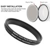 Cryfokt 55-55mm Magnetic Lens Filter Adapter Ring Kit, Metal Lightweight