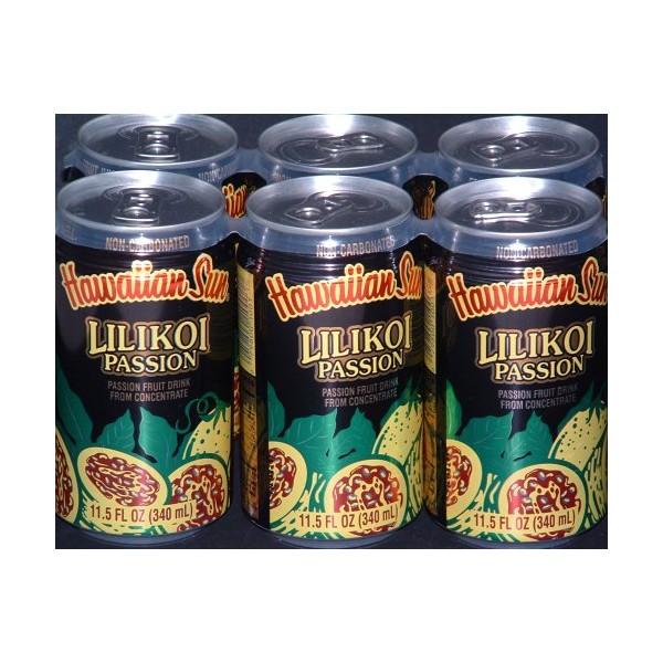 Hawaiian Sun Lilikoi Passion Juice (12 Cans)