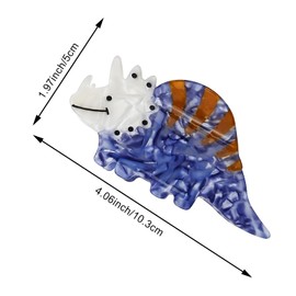 Dinosaur Hair Clip, Acrylic Hair Clip, Acetate hair clips, Y2k Accessories Cute Small Hair Clips for Thick Hair for Women Girls