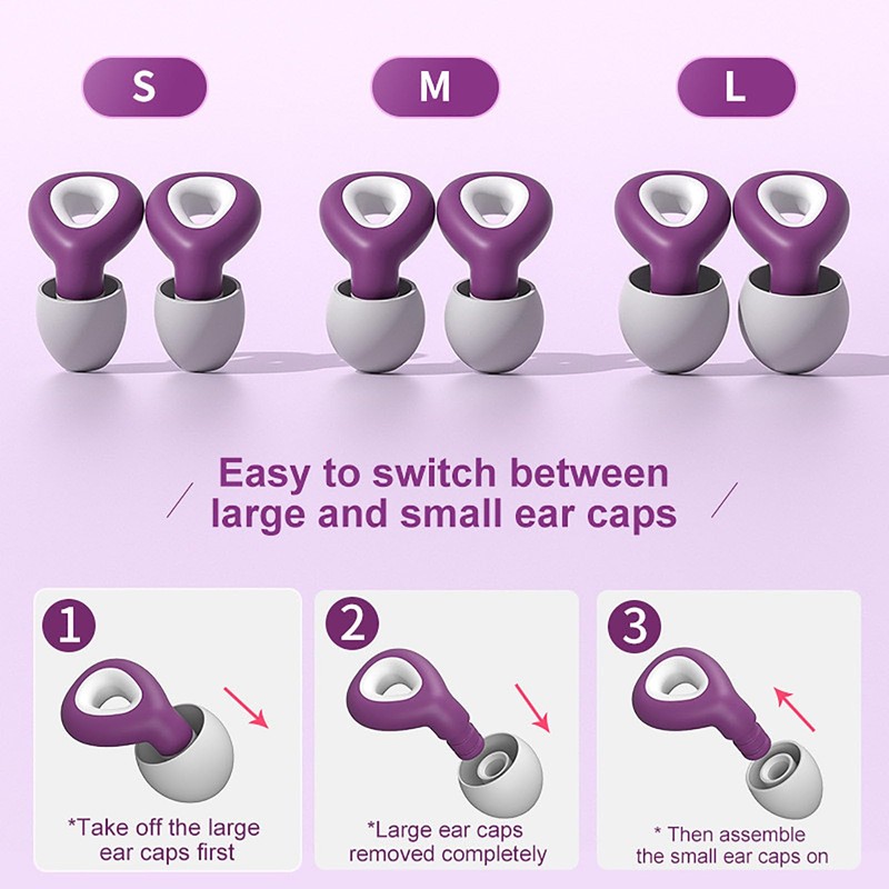 Quiet Ear Plugs for Sleep and Noise Reducing, Soft Comfortable
