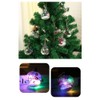 6Pcs Shining Christmas Balls with LED Light Pendants Refillable Ball