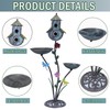 38" H Birdbaths for Outdoors,Metal Bird Feeder and Bird Houses