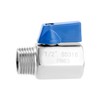 QWORK 2 Pack 1/2" NPT 316 Stainless Steel Inline Valve,