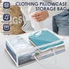 Abizarch 6 Pack Large Clear Clothes Storage Bag,Travel Packing Cube,