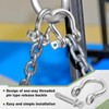 100 Pcs 1/4 Inch D Ring Shackle Rugged 3.8 Ton(8377