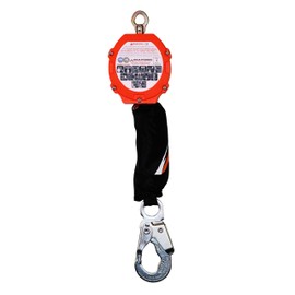 Malta Dynamics Pygmy Hog 11’ Web Self-Retracting Lifeline – ANSI & OSHA Compliant SRL Fall Protection and Safety Lanyard, Lightweight, Compact Design 3,600 lb. Gate Rated Steel Snap Hook Connector
