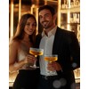 4 Pcs Coupe Glasses, Hand Blown 10 oz Cocktail Glasses,