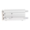 3 Stem Pneumatic Cylinder Aluminum Alloy Double Acting Air Cylinder