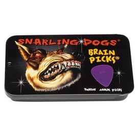 Snarling Dogs Brain Guitar Picks and Tin Box 1 Dozen .60 mm
