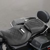 XFMT Low-Profile Leather Seat Pillion Passenger Rider Seat Set For