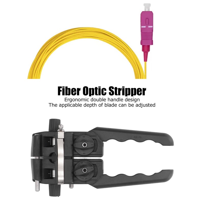 Fiber Optic Stripper Longitudinal Transverse 2 Way Adjustable Cable Stripping