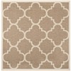 SAFAVIEH Courtyard Collection Area Rug - 5'3" Square, Brown, Moroccan