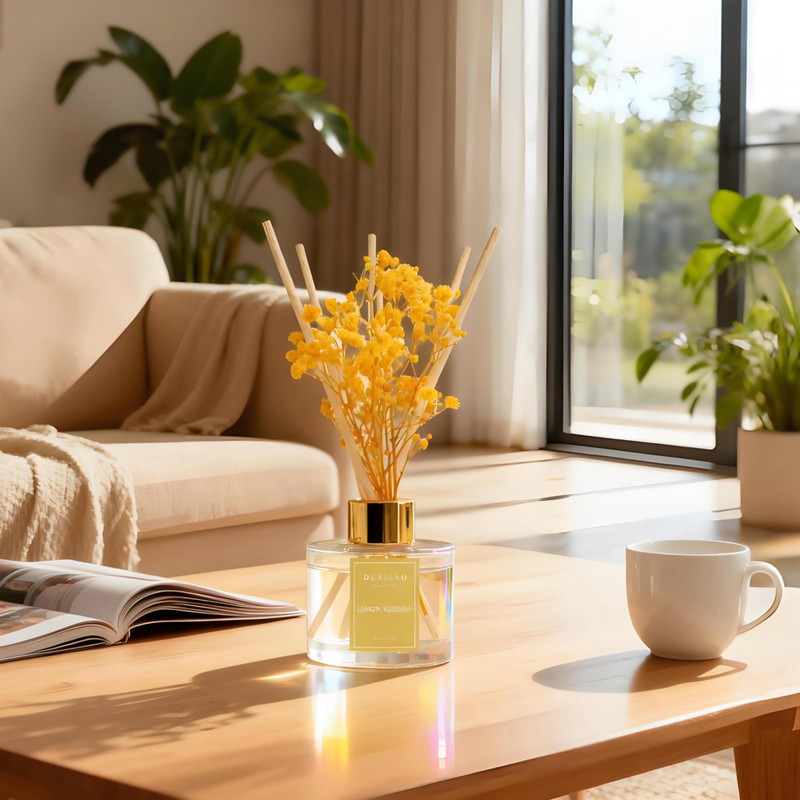 Reed Diffuser Set - 3.38 fl oz Lemon Verbena Premium