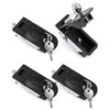QWORK Adjustable Lever Compression Latch 13/16" Keyed Alike 4 Pack