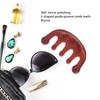 Scalping Massage Comb 5 Teeth Sandalwood Gua Sha Handheld Portable