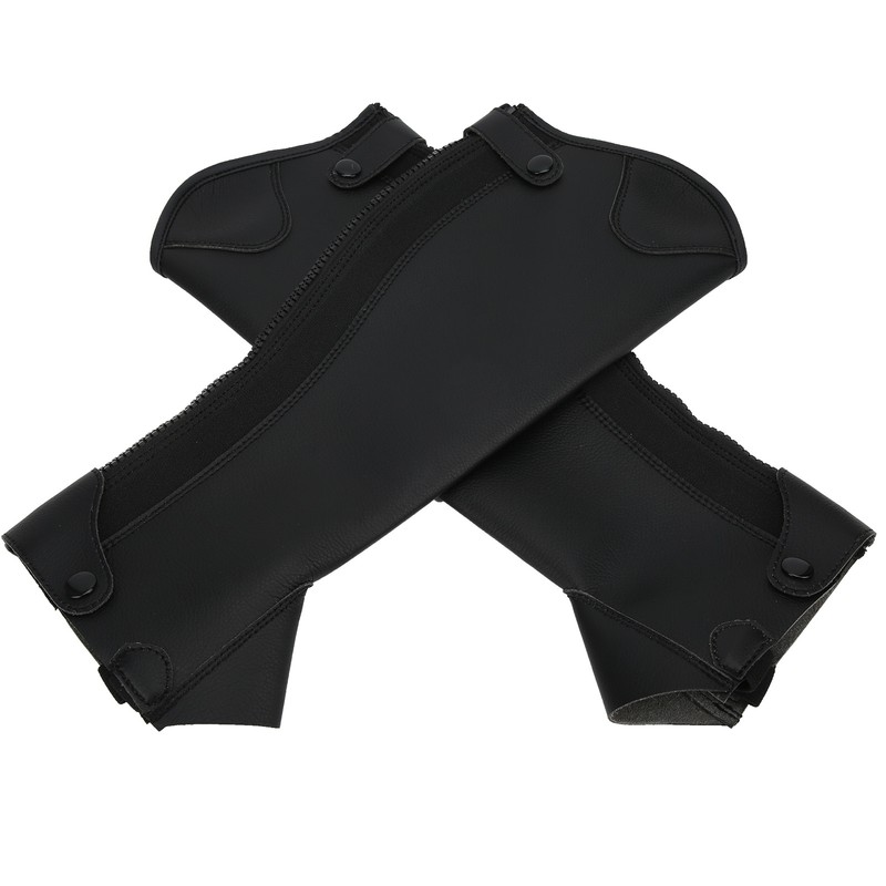 Super Fiber PU Leather Half Chap Horse Riding Body Protector