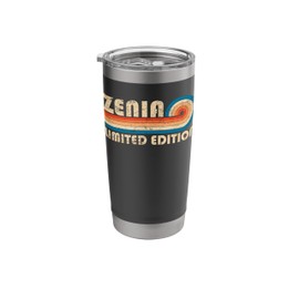 ZENIA First Name Funny Retro Vintage Birthday Stainless Steel Insulated Tumbler