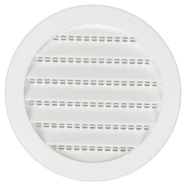 3" White Plastic Round Soffit Vents (Pack of 4)