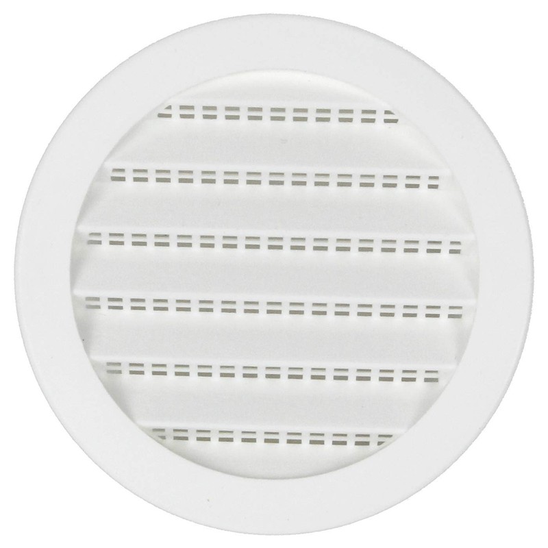 3" White Plastic Round Soffit Vents (Pack of 4)