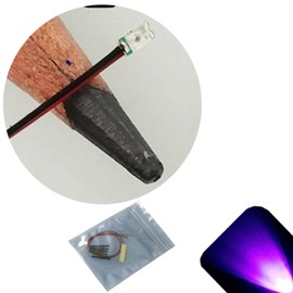 Lighthouse LEDs 12v 0603 Nano SMD Wide Angle Pre-Wired UV/Purple LED - Ultra Bright (10v, 11v, 12v, 13v, 14v, 15v, 16v, 17v, 18v) (Pack of 50)