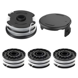 CHIHOLEN Pack of 4 Grass Trimmer Line Spool Compatible with Parkside TLP-01, Replacement Thread Spool for Parkside PRTA 20-Li A1/B1/B2/C3, PRT 300 A1, PRT 550 A1/A3, Diameter 1.6 mm - 8.3 m Length (4