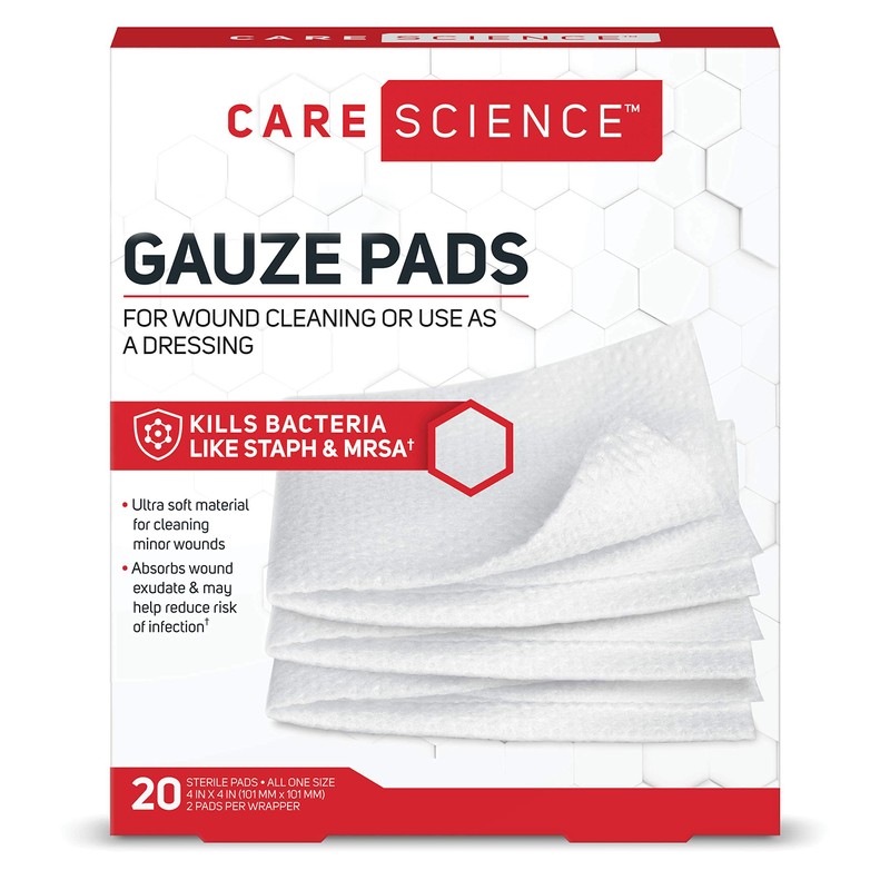Care Science Gauze Pads, 20 ct, Large, 4 X 4
